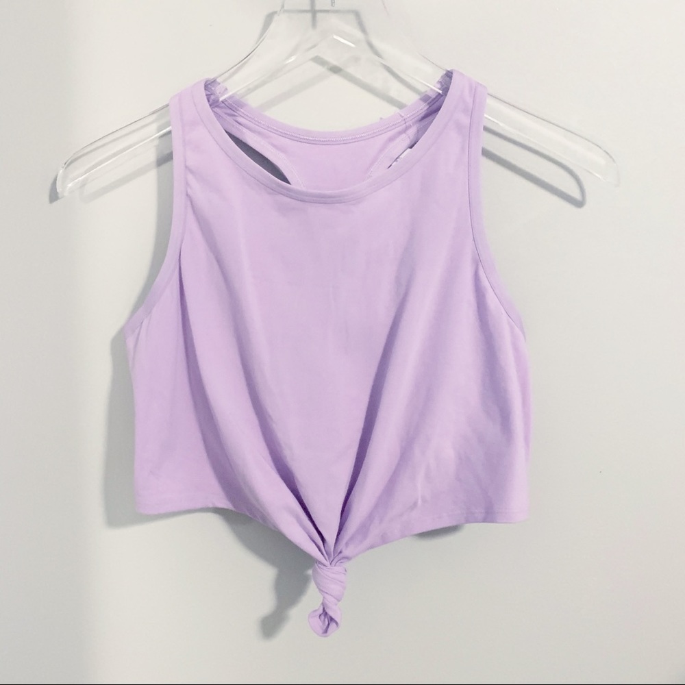 Aerie Knotted Cropped Lounge Tank Top